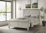Franco Panel or Storage Bed & Bedroom Sets - Wire-Brushed Distressed White Farmhouse Collection – view 1