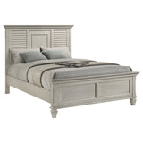 Franco Panel or Storage Bed & Bedroom Sets - Wire-Brushed Distressed White Farmhouse Collection – view 20