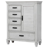 Franco Panel or Storage Bed & Bedroom Sets - 5-Drawer Door Chest