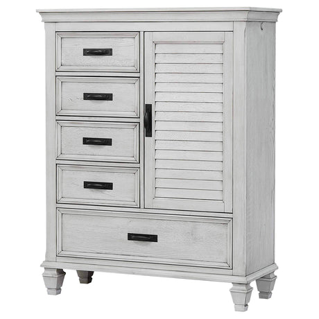 Franco Panel or Storage Bed & Bedroom Sets - 5-Drawer Door Chest