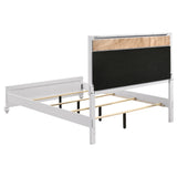 Barzini Panel Bed & Bedroom Sets - Glam White with Metallic Channel Tufting & Crystal Hardware