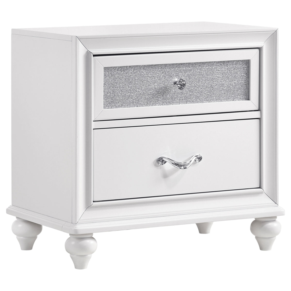 Barzini Panel Bed & Bedroom Sets - 2-Drawer Nightstand