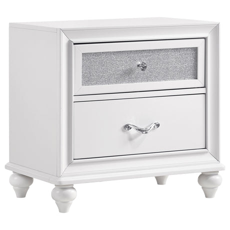 Barzini Panel Bed & Bedroom Sets - 2-Drawer Nightstand