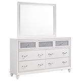 Barzini Panel Bed & Bedroom Sets - Dresser with Mirror