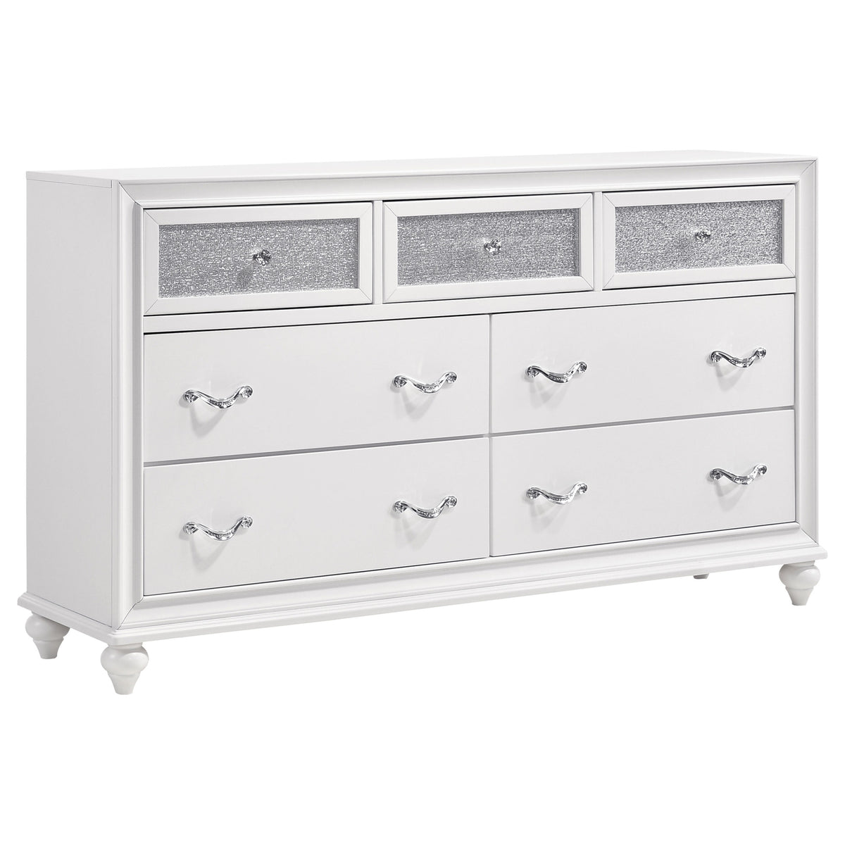Barzini Panel Bed & Bedroom Sets - 7-Drawer Dresser