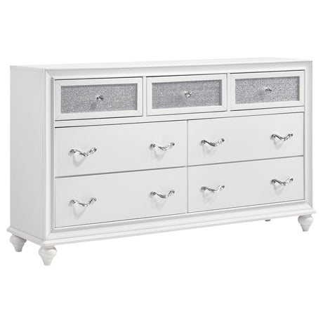 Barzini Panel Bed & Bedroom Sets - 7-Drawer Dresser