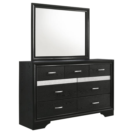 Miranda Storage Panel Bed & Bedroom Sets - Dresser + Mirror