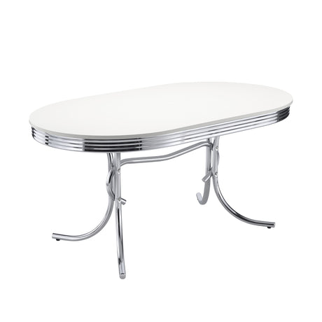 Retro 60" Oval Dining Table & 5-Piece Sets - 60" Oval Table Only