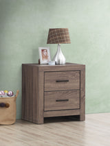 Brantford Slatted Panel or Storage Bed & Bedroom Sets - Farmhouse Barrel Oak, Queen or Eastern King - lifestyle
