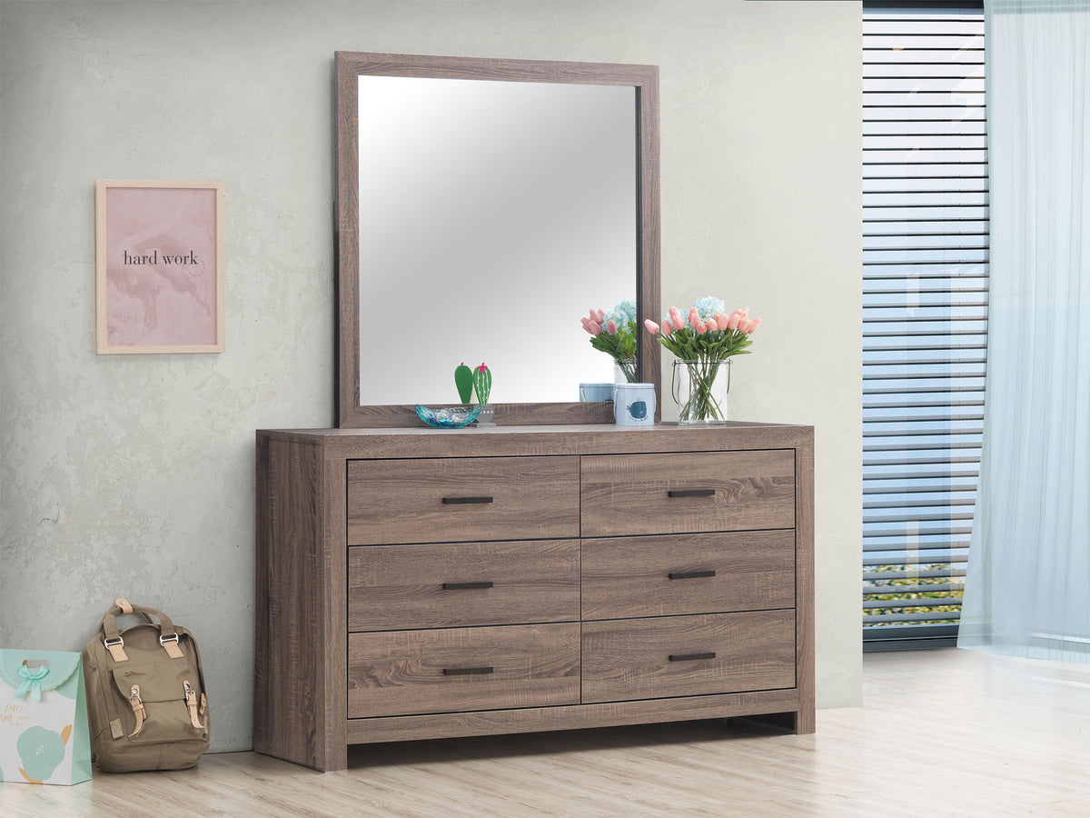 Brantford Slatted Panel or Storage Bed & Bedroom Sets - Farmhouse Barrel Oak, Queen or Eastern King - lifestyle