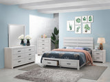 Brantford Panel or Storage Bed & Bedroom Sets - 5pcs- Queen Storage Bed + Nightstand + Dresser + Mirror + Chest