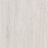 Brantford Panel or Storage Bed & Bedroom Sets - Slatted Headboard in Coastal White with Dark Bronze Pulls