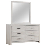Brantford Panel or Storage Bed & Bedroom Sets - 6-Drawer Dresser + Mirror