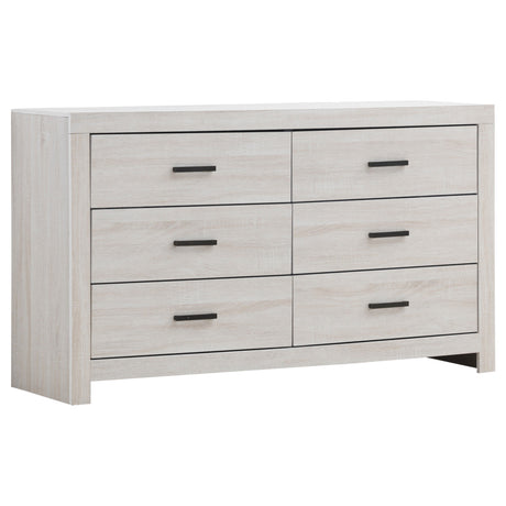 Brantford Panel or Storage Bed & Bedroom Sets - 6-Drawer Dresser