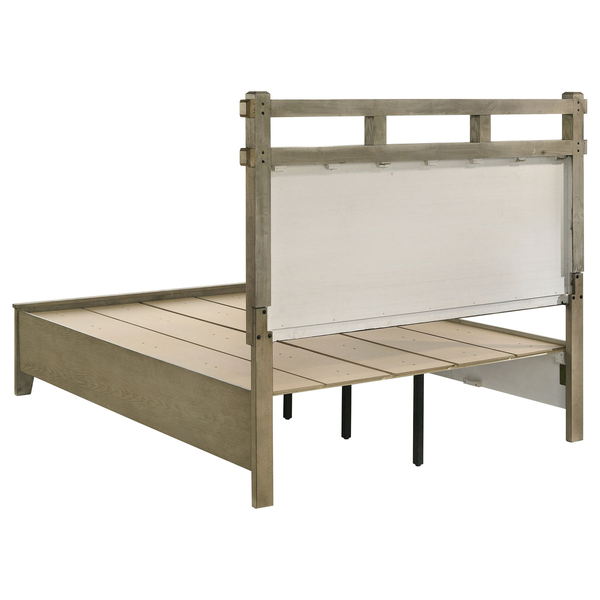 Hazlewood Storage or Panel Bed & Bedroom Sets - Open-Slat Headboard in Vineyard Oak, Queen or Eastern King – view 20