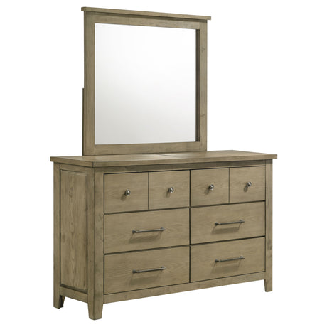 Hazlewood Storage or Panel Bed & Bedroom Sets - Dresser + Mirror