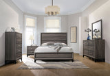 Watson Panel Bed & Bedroom Sets - 5pcs- Eastern King Bed + Nightstand + Dresser + Mirror + Chest