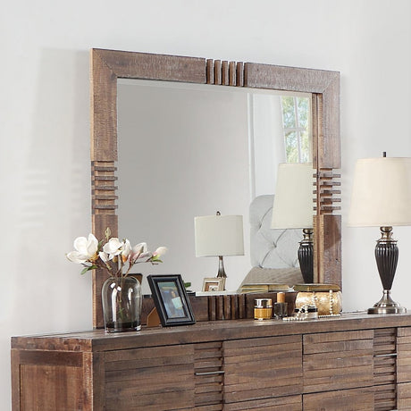 Andria Entertainment Center & Beveled Mirror