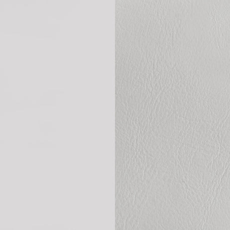 Cassia LED Panel Bed & Bedroom Collection - Chevron-Tufted Headboard, White High Gloss with Chrome – view 19