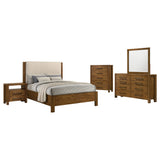 Adderley Panel Bed & Bedroom Sets - 5pcs- Eastern King Bed + Nightstand + Dresser + Mirror + Chest