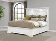 McKinney Panel Bed & Bedroom Sets with LED Reading Lights - Traditional Distressed Vintage White - lifestyle