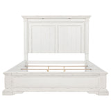McKinney Panel Bed & Bedroom Sets with LED Reading Lights - Traditional Distressed Vintage White