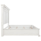 McKinney Panel Bed & Bedroom Sets with LED Reading Lights - Traditional Distressed Vintage White