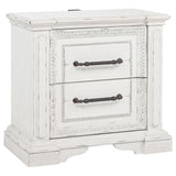 McKinney Panel Bed & Bedroom Sets with LED Reading Lights - 2-Drawer Nightstand