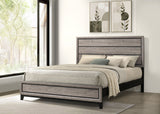 Watson Groove-Detailed Panel Bed & Bedroom Sets - Transitional Light Taupe with Nickel Hardware, Twin to Cal King - lifestyle