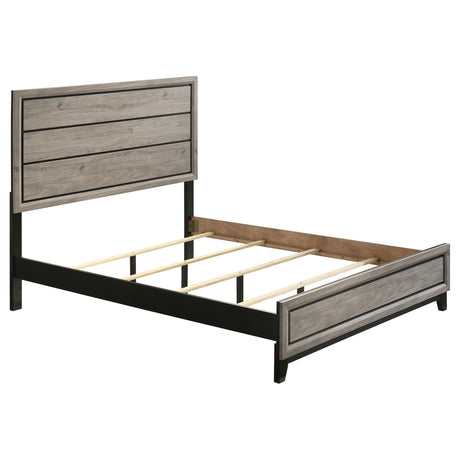 Watson Groove-Detailed Panel Bed & Bedroom Sets - Queen, Bed Only
