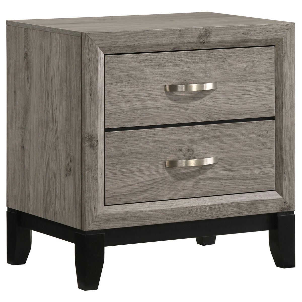 Watson Groove-Detailed Panel Bed & Bedroom Sets - 2-Drawer Nightstand