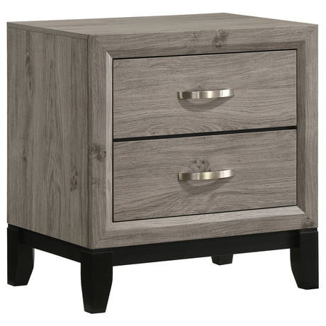Watson Groove-Detailed Panel Bed & Bedroom Sets - 2-Drawer Nightstand