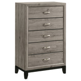 Watson Groove-Detailed Panel Bed & Bedroom Sets - 5-Drawer Chest