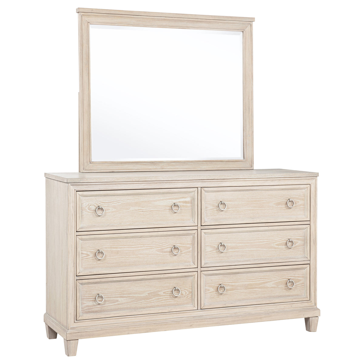 Pembroke Upholstered Panel Bed & Bedroom Sets - Dresser with Mirror