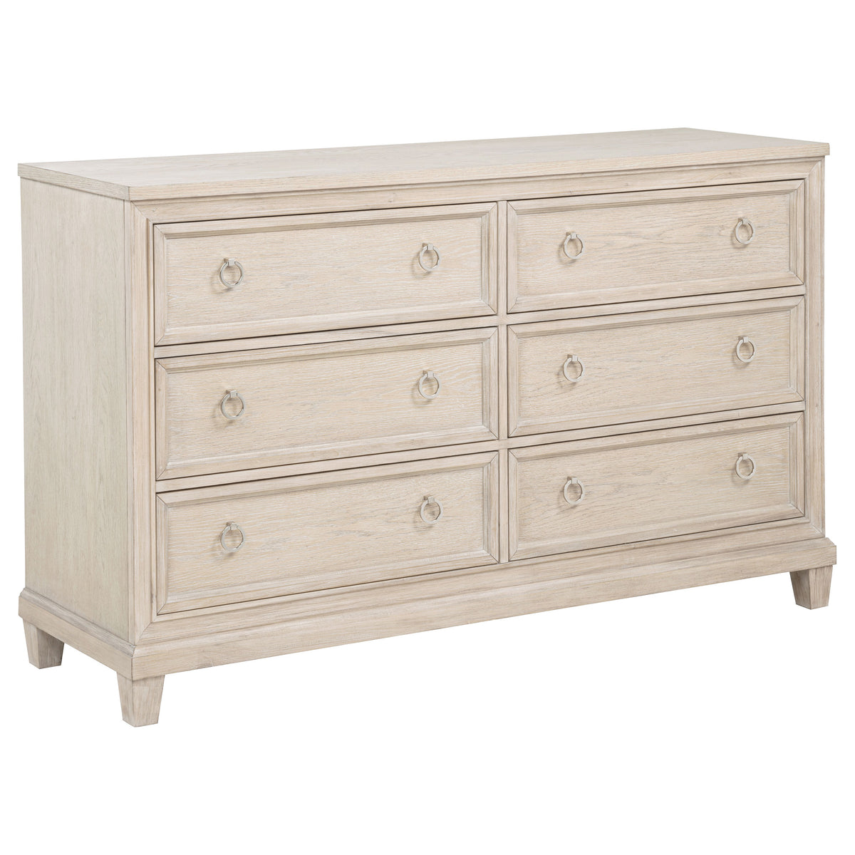 Pembroke Upholstered Panel Bed & Bedroom Sets - 6-Drawer Dresser