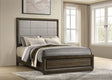 Atlas Upholstered Panel Bed & Bedroom Sets - Picture-Frame Headboard in Dark Oak & Light Grey – view 1