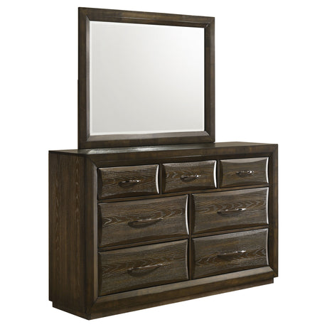 Atlas Upholstered Panel Bed & Bedroom Sets - Dresser + Mirror