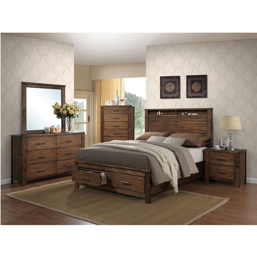 Merrilee Mirror - Warm Wood Frame in Oak