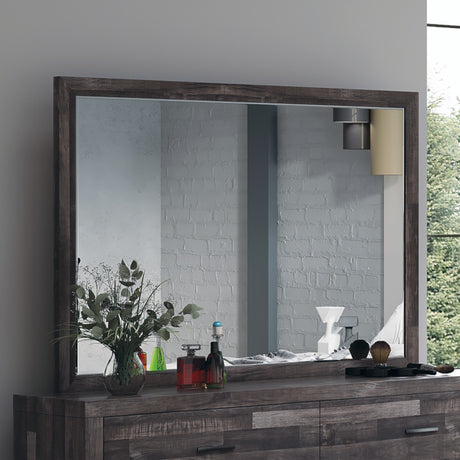 Juniper Butcher Block Wall Mirror