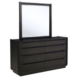 Leandro Wingback Bed & Bedroom Sets - Dresser + Mirror