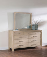Solano Canopy or Panel Bed & Bedroom Sets - Sculpted Coastal Design in Weathered Mango, Queen to California King - lifestyle