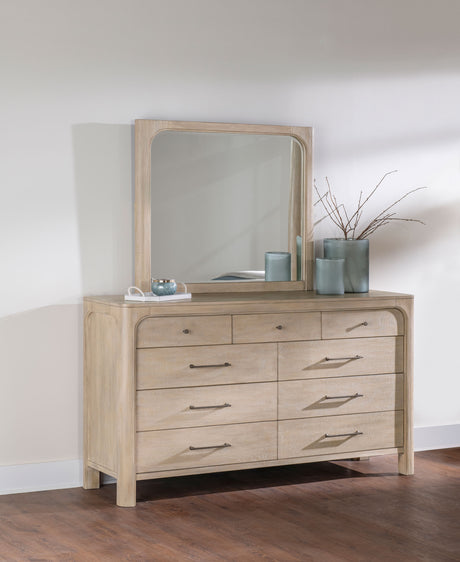 Solano Canopy or Panel Bed & Bedroom Sets - Sculpted Coastal Design in Weathered Mango, Queen to California King - lifestyle