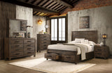 Woodmont Storage Panel Bed & Bedroom Sets - 5pcs- Eastern King Bed + Nightstand + Dresser + Mirror + Chest