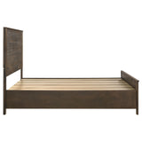 Woodmont Storage Panel Bed & Bedroom Sets - Footboard Drawers in Wire-Brushed Rustic Golden Brown – view 18