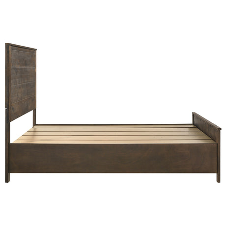 Woodmont Storage Panel Bed & Bedroom Sets - Footboard Drawers in Wire-Brushed Rustic Golden Brown – view 18