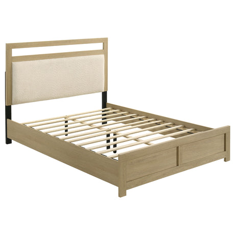 Hendricks Queen Platform Bed & Bedroom Sets - Upholstered Headboard, Queen Bed Only