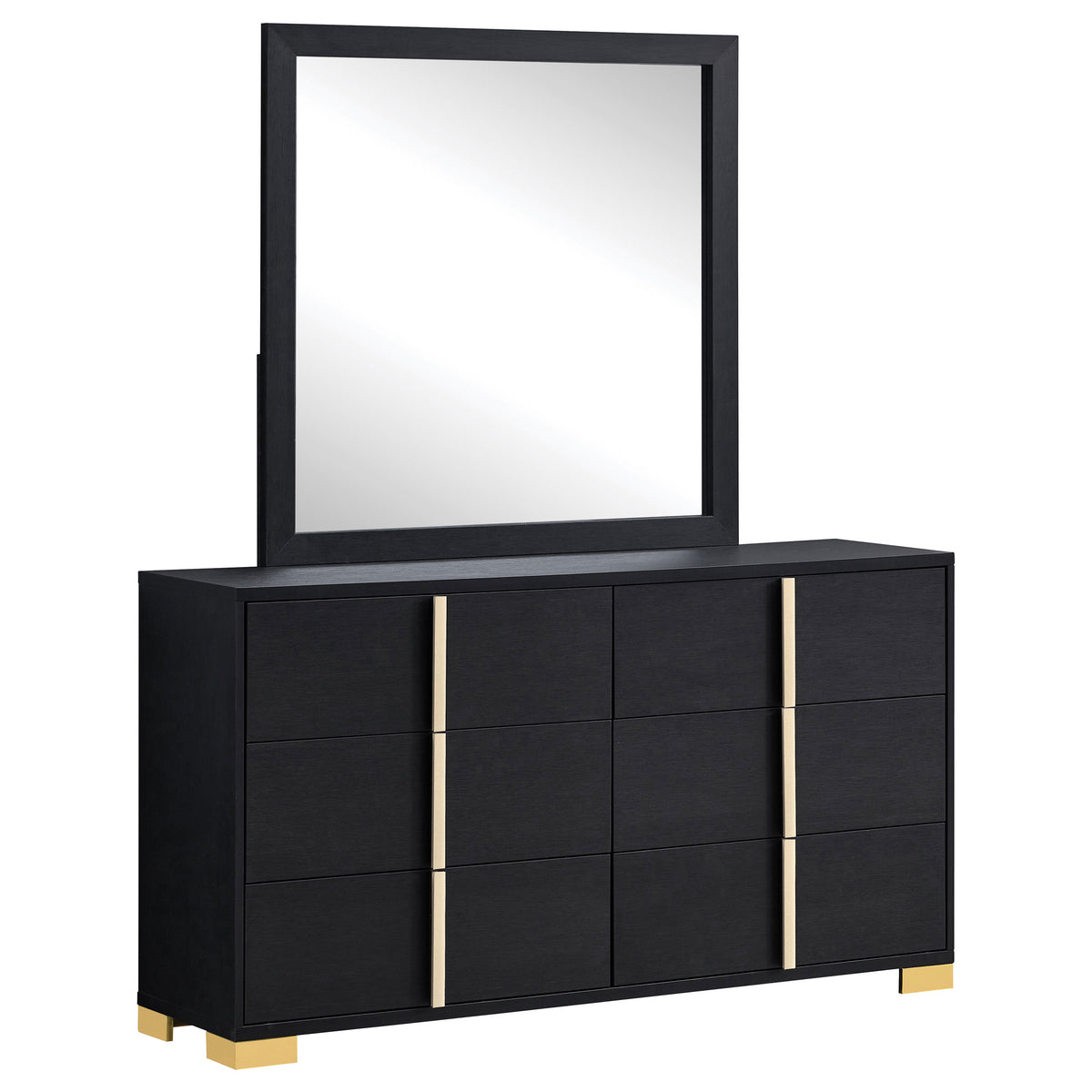 Marceline LED Panel Bed & Bedroom Sets - Dresser + Mirror