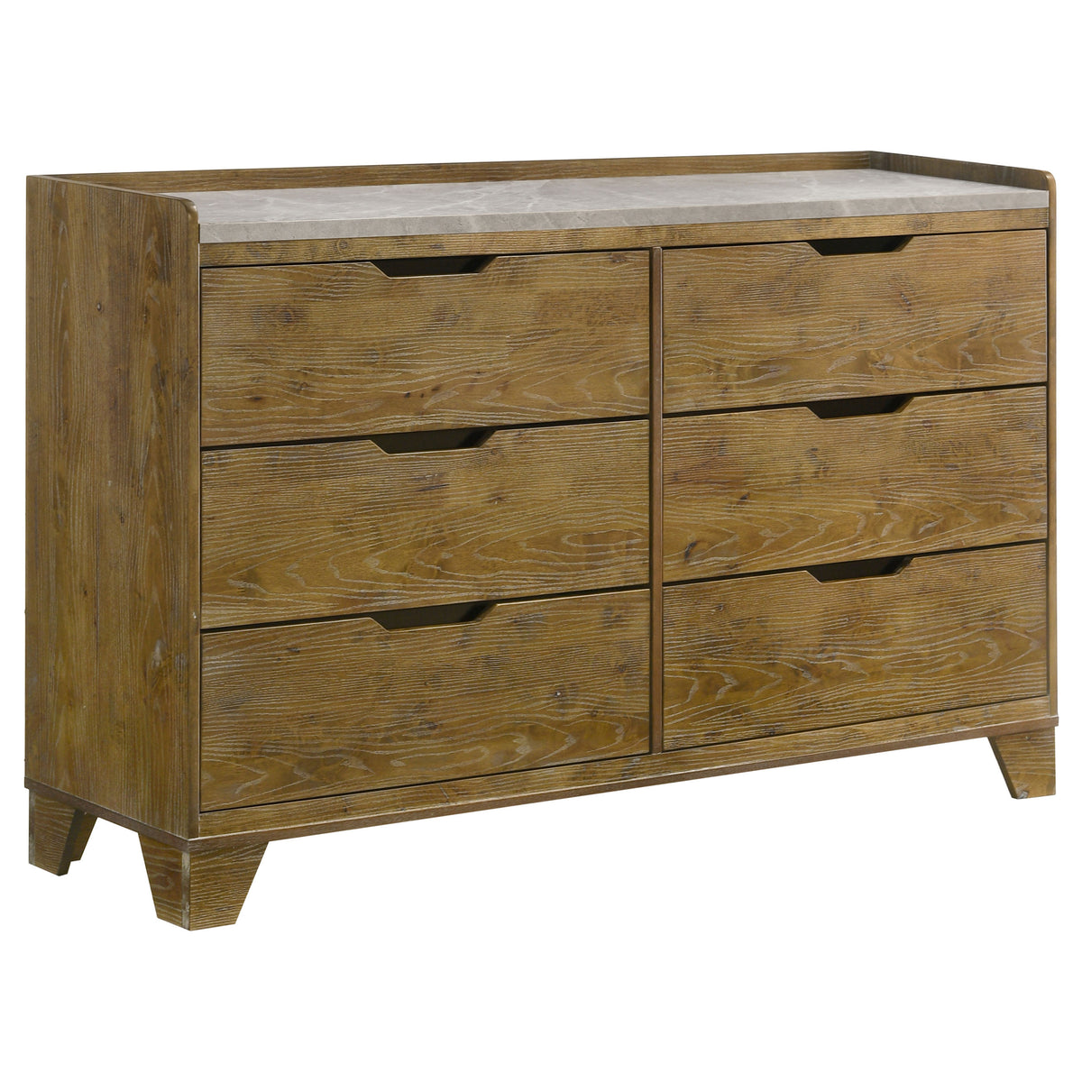 Henderson Bookcase Panel Bed & Bedroom Sets - 6-Drawer Dresser