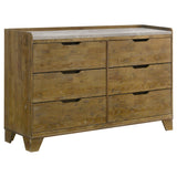 Henderson Bookcase Panel Bed & Bedroom Sets - 6-Drawer Dresser