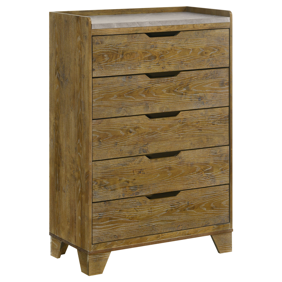 Henderson Bookcase Panel Bed & Bedroom Sets - 5-Drawer Chest